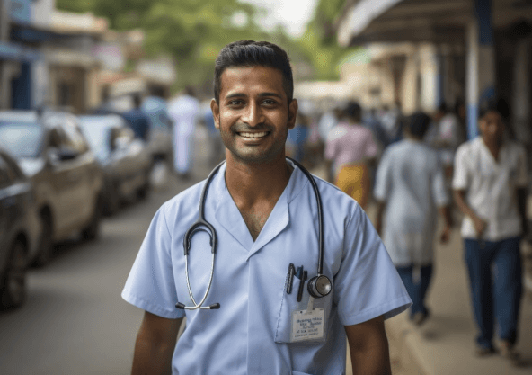 Medical students in a classroom — understanding the MBBS degree